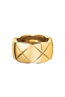 Кольцо COCO CRUSH из желтого золота, модель среднего размера Chanel