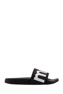 Черные пантолеты с белыми логотипами Isabel Marant