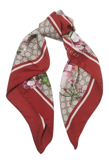 Шарф с цветочным принтом Gucci