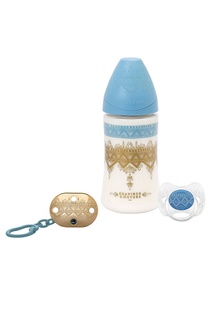 Набор с бутылочкой, пустышкой и цепочкой Suavinex