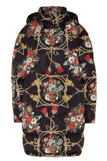 Утепленное пальто с орнаментальным мотивом Gucci