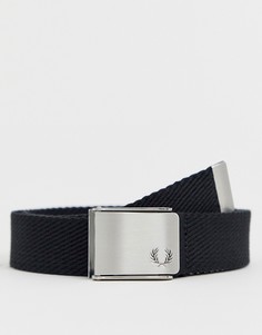 Черный тканый ремень Fred Perry - Черный