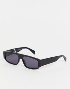 Черные солнцезащитные очки в квадратной оправе Tommy Hilfiger - Черный
