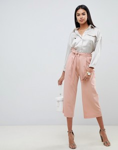 Кюлоты с поясом ASOS DESIGN - Розовый