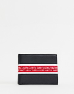 Бумажник в полоску Calvin Klein 5cc - Черный