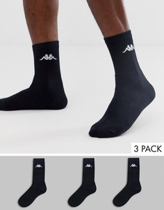 3 пары спортивных носков Kappa - Черный