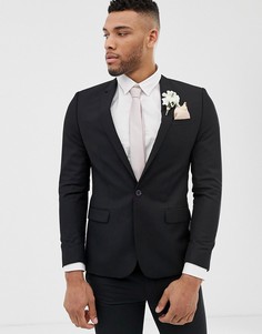 Черный пиджак скинни River Island - Черный