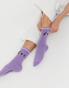 Носки с блестками Gestuz Locals - Фиолетовый