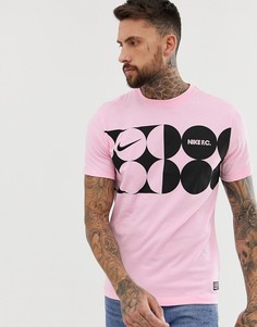 Розовая футболка Nike FC - Розовый