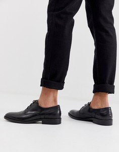 Черные кожаные туфли дерби со шнуровкой Tommy Hilfiger Essential - Черный