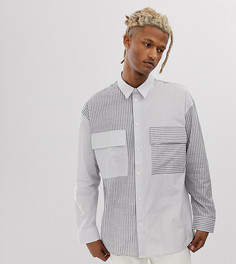 Черно-белая рубашка в полоску Noak - Черный