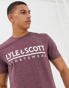Фиолетовая футболка с большим логотипом Lyle & Scott Fitness - Фиолетовый