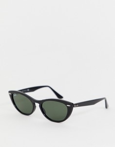 Солнцезащитные очки кошачий глаз Ray-Ban 0RB4314N - Черный