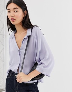 Сиреневая блузка Weekday Franca - Фиолетовый