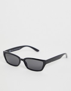 Черные солнцезащитные очки Weekday - Черный
