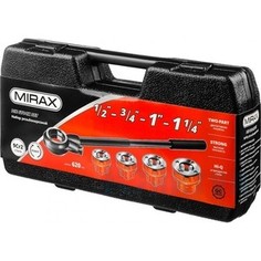 Набор резьбонарезной MIRAX трубный №4, 1/2-1 1/4, 5 предметов (28240-H4)