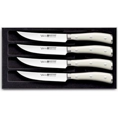 Набор ножей для стейка 4 предмета Wuesthof Ikon Cream White (9716-0)
