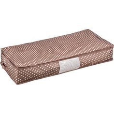 Кофр Handy Home для хранения Полька, Д900 Ш450 В150, коричневый