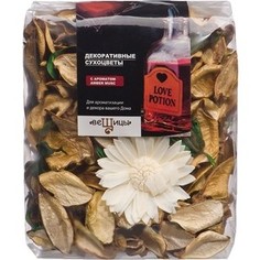 Набор сухоцветов ВеЩицы из натуральных материалов, с ароматом Amber musc, Д130 Ш60 В110, пакет