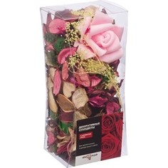 Набор сухоцветов ВеЩицы из натуральных материалов, с ароматом розы, Д80 Ш80 В175, короб