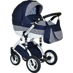 Коляска 2 в 1 Alis LAMBADA La 06 (тем.синий+белый-синий рисунок)