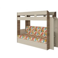 Кровать Атлант Карамель 75 АРТ ясень шимо светлый, ясень шимо темный