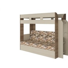 Кровать Атлант Карамель 75 Лас-Вегас (Kraft, Las-vegas 004) ясень шимо светлый, ясень шимо темный