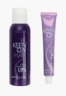 Набор для макияжа бровей Keen Краска для бровей и ресниц, Коричневая KEEN SMART EYES + Крем-окислитель 1,9%,