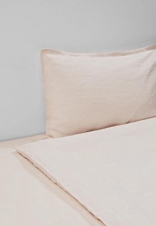 Постельное белье Евро Seta Лён De Lux Light Pink