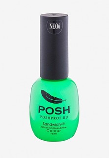 Гель-лак для ногтей Posh NEO6 Неоновый SENDVICH GEL на 25 дней Яркая зелень джунглей 18 мл