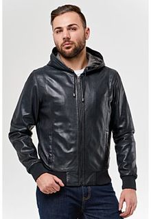 Кожаная куртка с капюшоном Urban Fashion for men