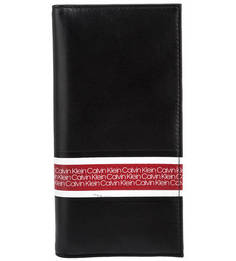 Черное портмоне из гладкой кожи Calvin Klein