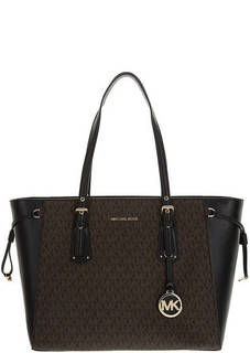 Сумка коричневого цвета с отделением для ноутбука Voyager Michael Kors