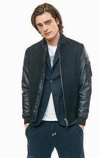 Полушерстяная куртка бомбер Armani Exchange