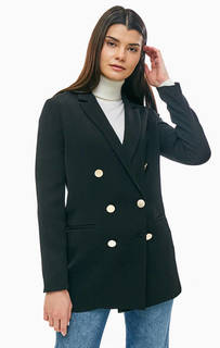 Двубортный пиджак черного цвета Armani Exchange