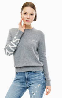 Полушерстяной джемпер серого цвета Calvin Klein