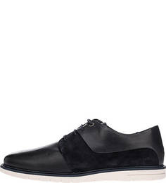 Синие кожаные ботинки с замшевыми вставками Tommy Hilfiger