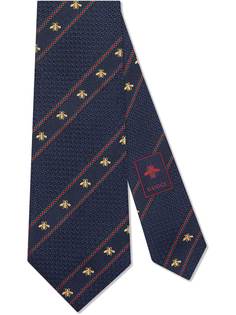 Gucci галстук Web с пчелами