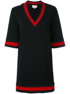 Gucci платье с контрастной отделкой