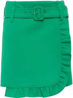 Prada короткая юбка с оборками