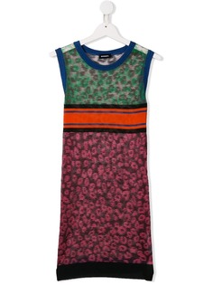 Diesel Kids трикотажное платье в стиле колор-блок