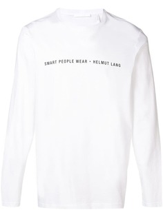 Helmut Lang футболка с принтом логотипа