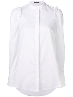 Alexander McQueen рубашка с ажурной вышивкой