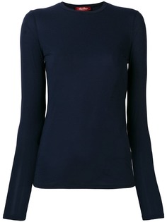 Max Mara Studio приталенная футболка с длинным рукавом