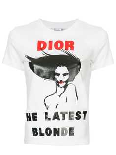 Christian Dior Vintage футболка с принтом