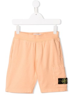 Stone Island Junior спортивные шорты с логотипом