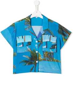 Natasha Zinko Kids рубашка с принтом Vacation