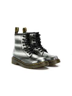 Dr. Martens Kids ботильоны с блестящей отделкой