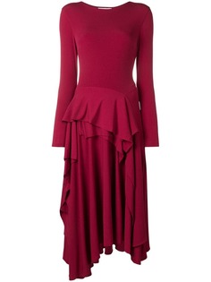 Koché платье миди с оборками