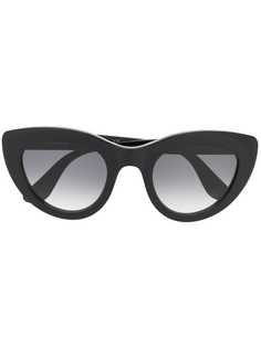 Ganni массивные солнцезащитные очки в оправе кошачий глаз